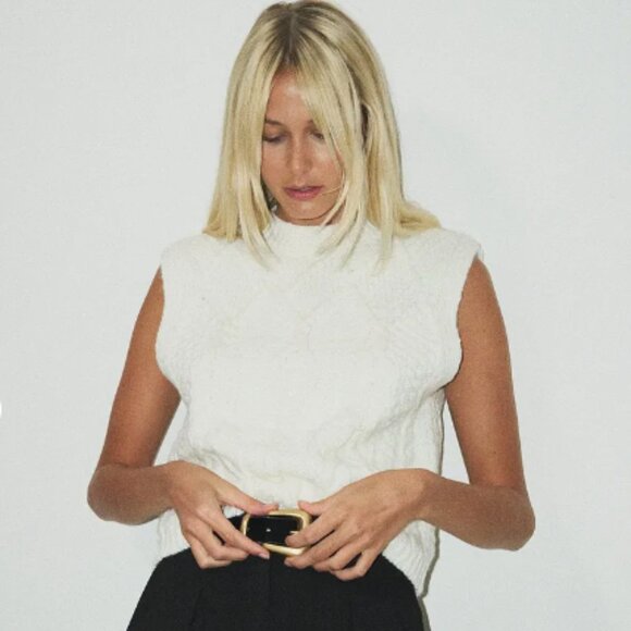 NAKD Tops - SOLD Cable Knitted Chunky Vest